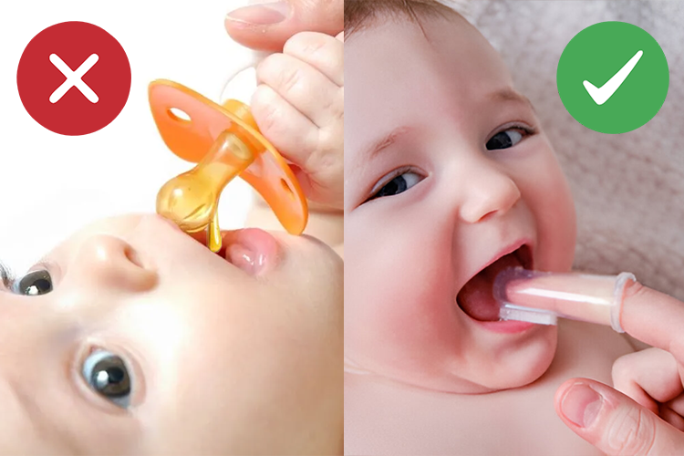 لزوم پاکسازی دندان های کودک و آغشته نکردن پستانک به عسل و شکر